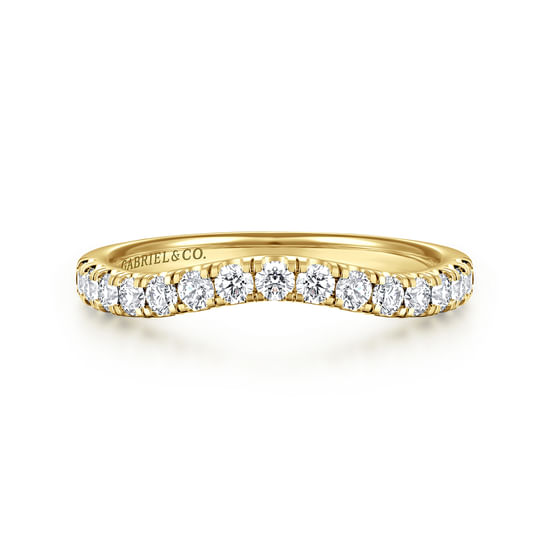 Gabriel - 14K Yellow Gold Diamond Matching Wedding Band