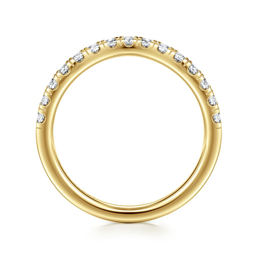14K Yellow Gold Diamond Matching Wedding Band