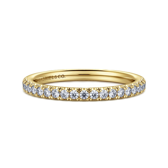 Gabriel - 14K Yellow Gold Diamond Matching Wedding Band