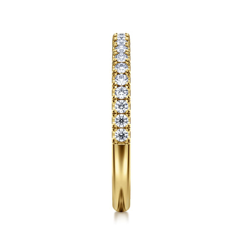 14K Yellow Gold Diamond Matching Wedding Band