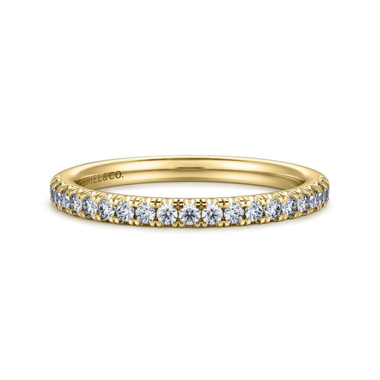 Gabriel - 14K Yellow Gold Diamond Matching Wedding Band