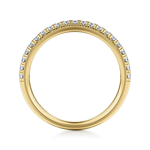 14K Yellow Gold Diamond Matching Wedding Band 14K Yellow Gold Diamond Matching Wedding Band