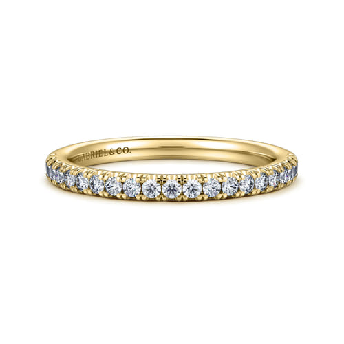 14K Yellow Gold Diamond Matching Wedding Band 14K Yellow Gold Diamond Matching Wedding Band