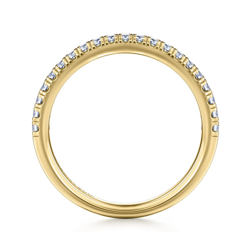 14K Yellow Gold Diamond Matching Wedding Band 14K Yellow Gold Diamond Matching Wedding Band