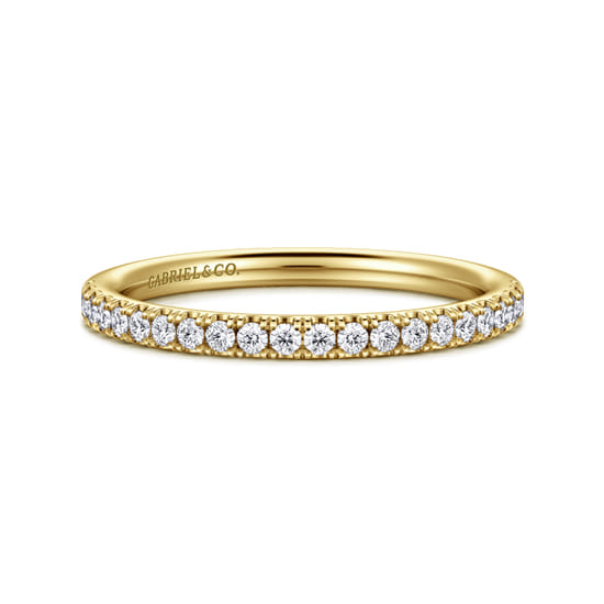 Gabriel - 14K Yellow Gold Diamond Matching Wedding Band