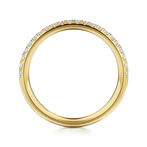 14K Yellow Gold Diamond Matching Wedding Band
