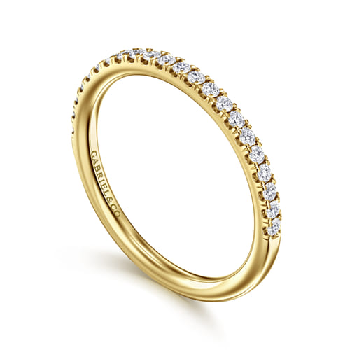 14K Yellow Gold Diamond Matching Wedding Band