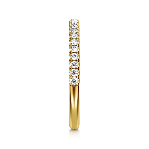 14K Yellow Gold Diamond Matching Wedding Band