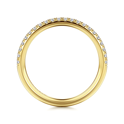 14K Yellow Gold Diamond Matching Wedding Band