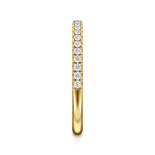 14K Yellow Gold Diamond Matching Wedding Band