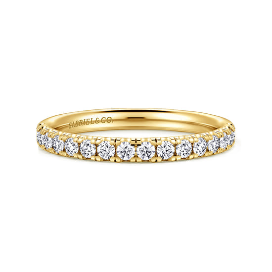 Gabriel - 14K Yellow Gold Diamond Matching Wedding Band