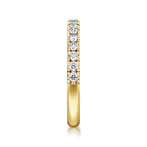 14K Yellow Gold Diamond Matching Wedding Band