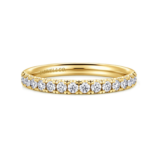 Gabriel - 14K Yellow Gold Diamond Matching Wedding Band