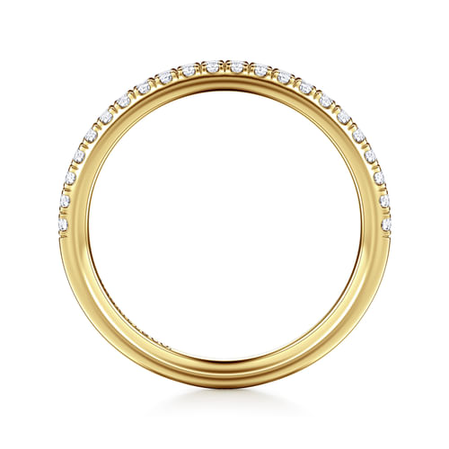 14K Yellow Gold Diamond Matching Wedding Band