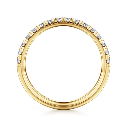 14K Yellow Gold Diamond Matching Wedding Band