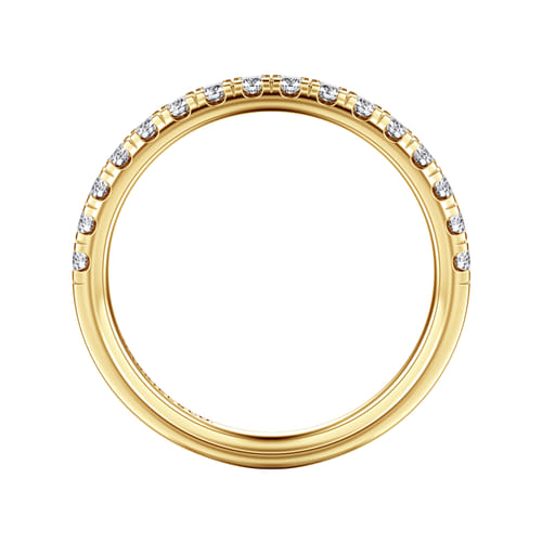 14K Yellow Gold Diamond Matching Wedding Band