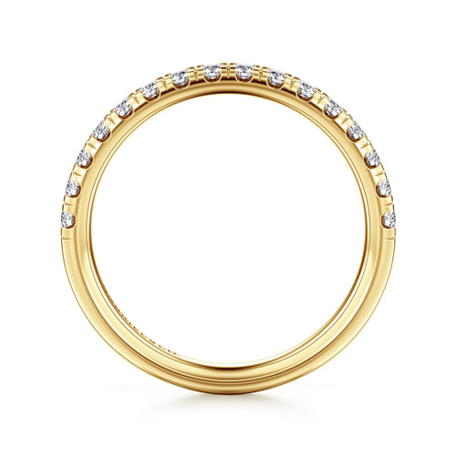 14K Yellow Gold Diamond Matching Wedding Band
