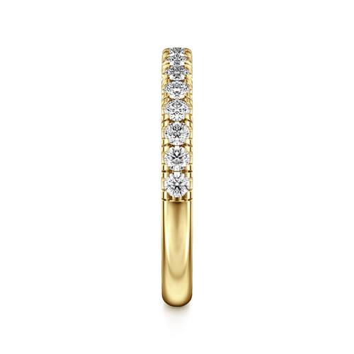 14K Yellow Gold Diamond Matching Wedding Band