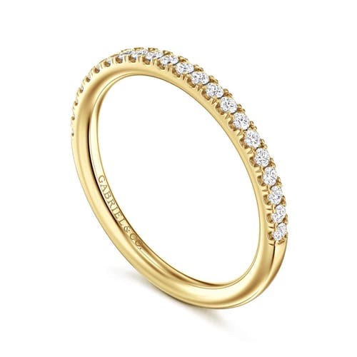 14K Yellow Gold Diamond Matching Wedding Band