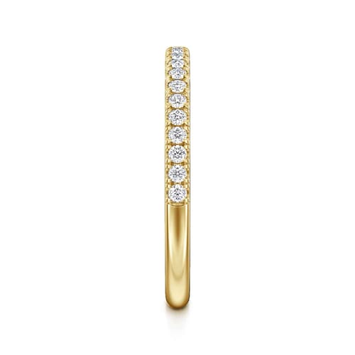 14K Yellow Gold Diamond Matching Wedding Band