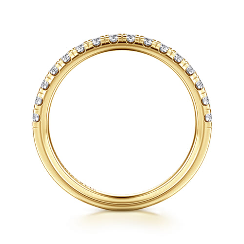 14K Yellow Gold Diamond Matching Wedding Band