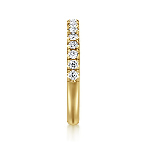14K Yellow Gold Diamond Matching Wedding Band