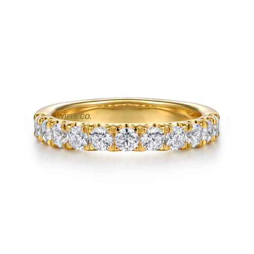 14K Yellow Gold Diamond Matching Wedding Band