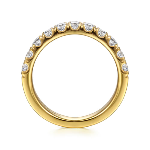 14K Yellow Gold Diamond Matching Wedding Band