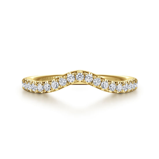 Gabriel - 14K Yellow Gold Diamond Matching Wedding Band