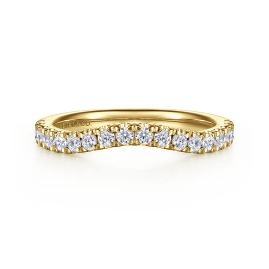 Gabriel - 14K Yellow Gold Diamond Matching Wedding Band