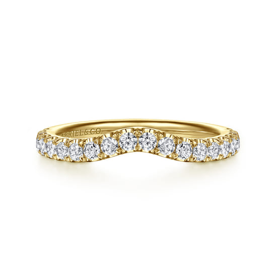 Gabriel - 14K Yellow Gold Diamond Matching Wedding Band