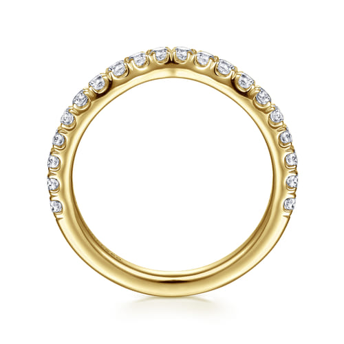 14K Yellow Gold Diamond Matching Wedding Band