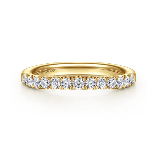 Gabriel - 14K Yellow Gold Diamond Matching Wedding Band
