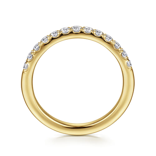 14K Yellow Gold Diamond Matching Wedding Band