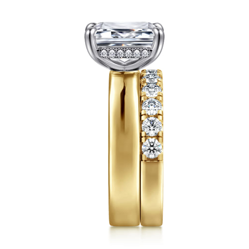 14K Yellow Gold Diamond Matching Wedding Band