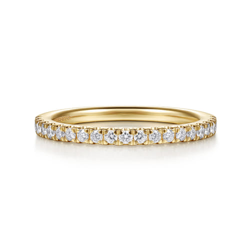 14K Yellow Gold Diamond Matching Wedding Band