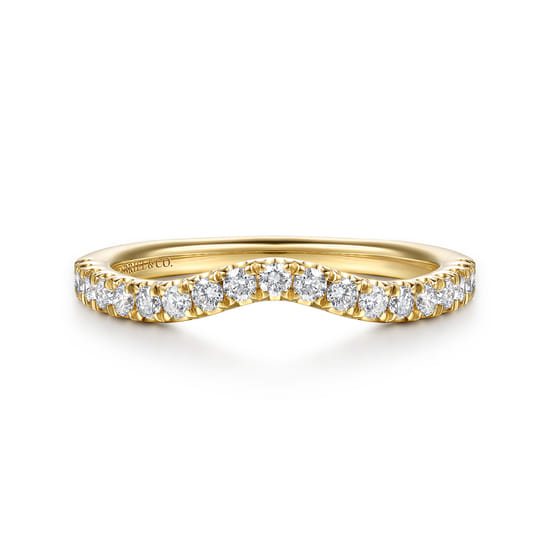 Gabriel - 14K Yellow Gold Diamond Matching Wedding Band