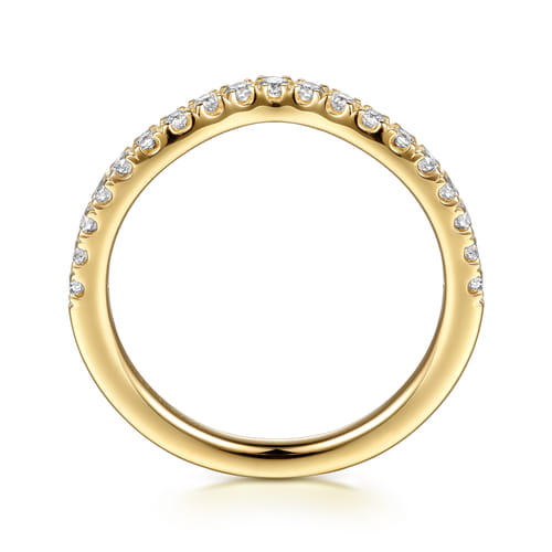 14K Yellow Gold Diamond Matching Wedding Band