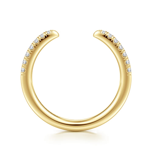 14K Yellow Gold Diamond Matching Wedding Band