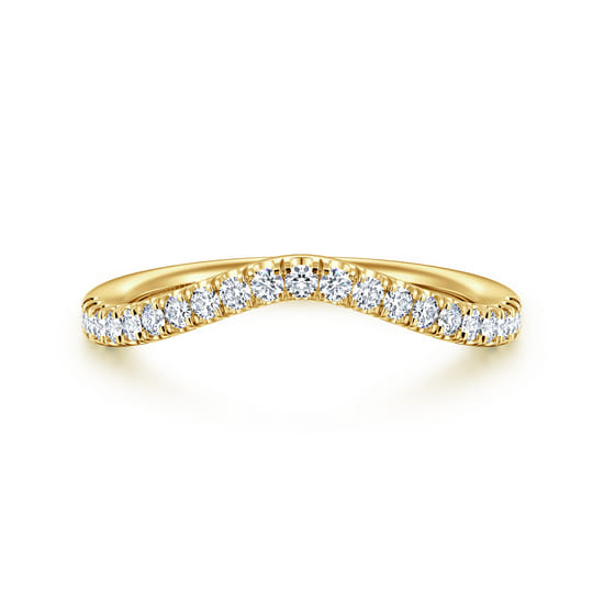 Gabriel - 14K Yellow Gold Diamond Matching Wedding Band Gabriel - 14K Yellow Gold Diamond Matching Wedding Band