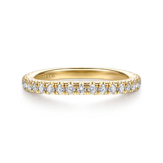 Gabriel - 14K Yellow Gold Diamond Matching Wedding Band