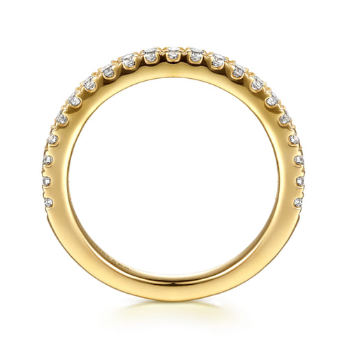 14K Yellow Gold Diamond Matching Wedding Band