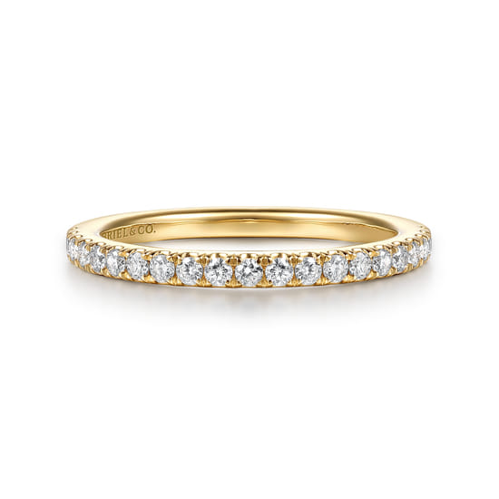 Gabriel - 14K Yellow Gold Diamond Matching Wedding Band