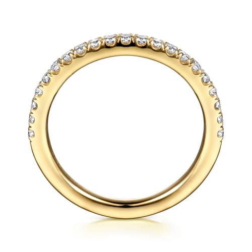14K Yellow Gold Diamond Matching Wedding Band