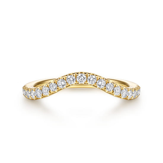 Gabriel - 14K Yellow Gold Diamond Matching Wedding Band