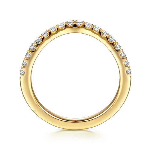 14K Yellow Gold Diamond Matching Wedding Band