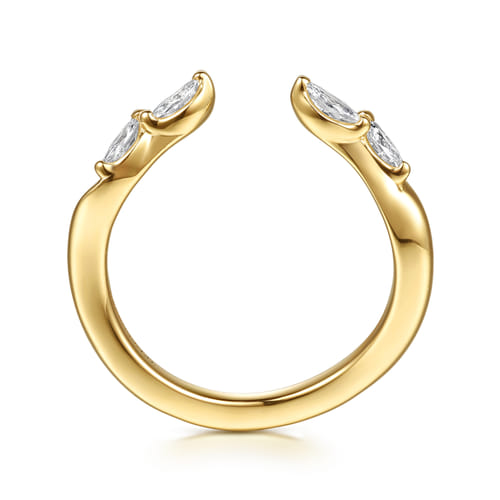 14K Yellow Gold Diamond Matching Wedding Band