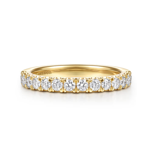 14K Yellow Gold Diamond Matching Wedding Band