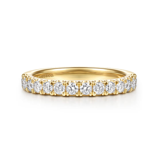 Gabriel - 14K Yellow Gold Diamond Matching Wedding Band