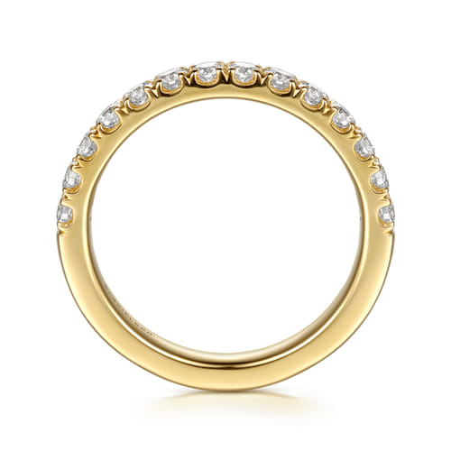 14K Yellow Gold Diamond Matching Wedding Band